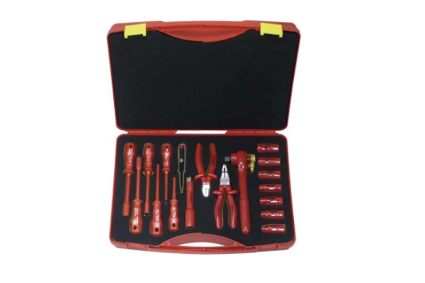 Bộ dụng cụ cách điện 18 chi tiết đầu 1/2