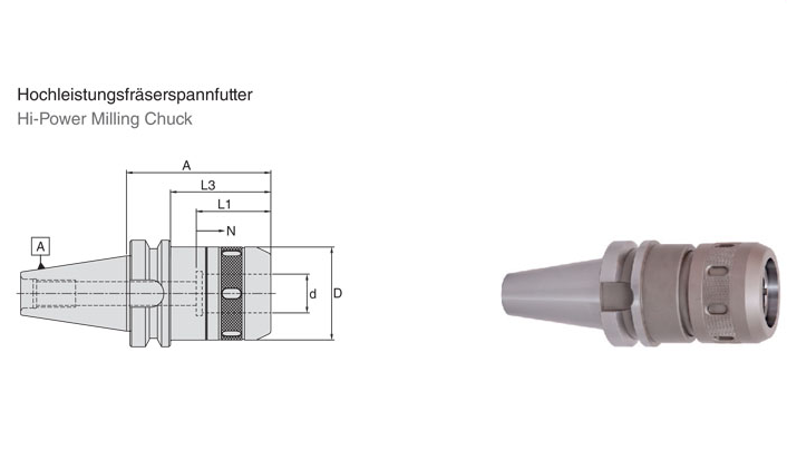 Đầu kẹp dao phay hiệu suất cao BT