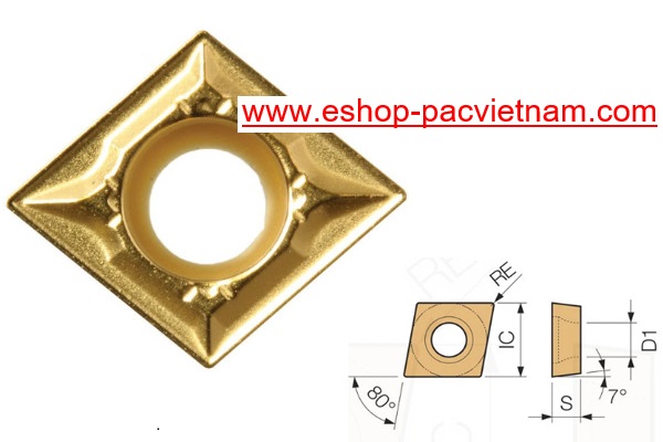 Lưỡi dao tiện CCMT0602