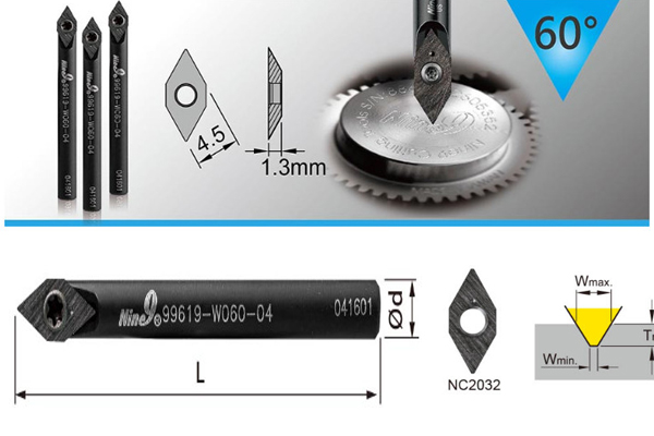Dao khắc chữ 60 độ