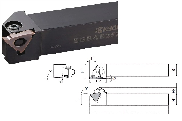 Thân dao tiện rãnh ngoài KGBA